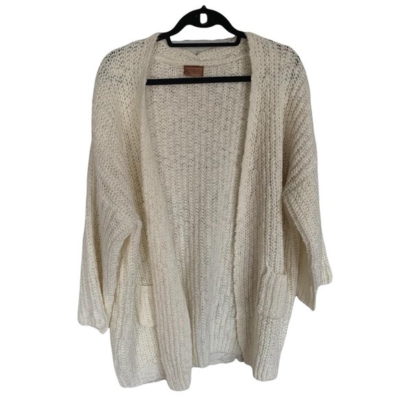 Pol Slouchy Cream Knit Boho Sweater - Picture 5 of 7